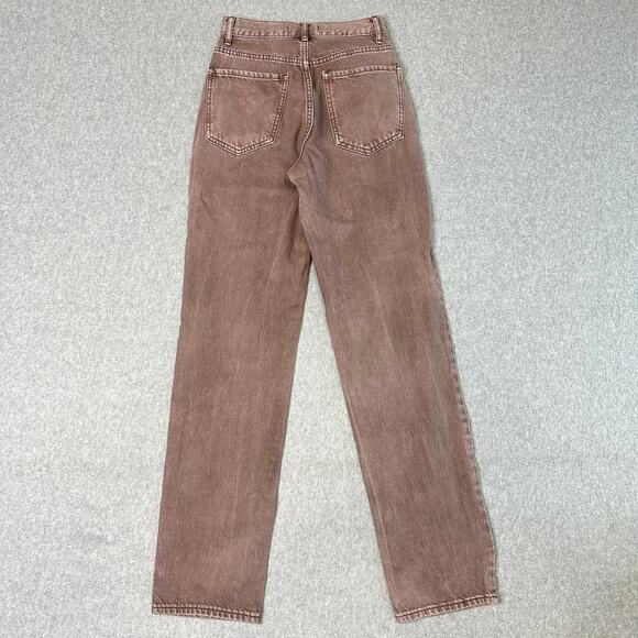 PacSun Jeans Light Brown Womens Size 22 Straight Leg Button Fly Denim Eco Dad - Picture 2 of 10